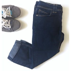 Capri skinny jeans cuffed